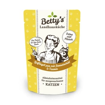 Betty's Landhausküche Frischebeutel Geflügel Pur 12 X 100g Für Katze 3 Betty's Landhausküche Frischebeutel Geflügel Pur 12 X 100g Für Katze