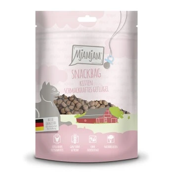 MjAMjAM Snackbag Kitten – Geflügel 8x125g 3 MjAMjAM Snackbag Kitten – Geflügel 8x125g