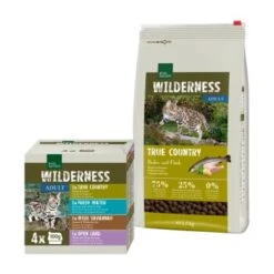 REAL NATURE WILDERNESS Adult True Country Mischfütterungs-Set True Country 2,5kg + 4x100g Multipack