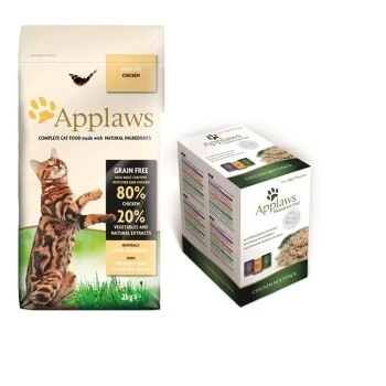 Applaws Adult Mischfütterungs-Set Applaws Adult Huhn 2kg + Applaws Multipack Adult Huhn Variation 12x70g 3 Applaws Adult Mischfütterungs-Set Applaws Adult Huhn 2kg + Applaws Multipack Adult Huhn Variation 12x70g