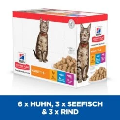 Hill's Science Plan Adult Huhn, Seefisch & Rind 12x85 G -Katzenbedarf Geschäft c7e846a066af7c5117d34e1b63fcb15f17ea22cf 52742211800 3