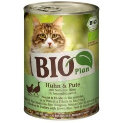 BIOPlan Adult Huhn & Pute Mit Naturreis, Birne & Sonnenblumenöl 12x400 G
