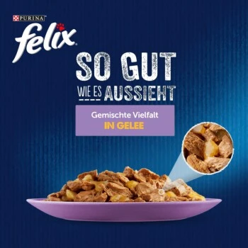 Felix So Gut Wie Es Aussieht 120x85g Gemischte Vielfalt In Gelee 4 Felix So Gut Wie Es Aussieht 120x85g Gemischte Vielfalt In Gelee – Bild 2